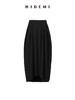 HIDEMI 黑色极简慵懒茧型半身长裙 商品缩略图8