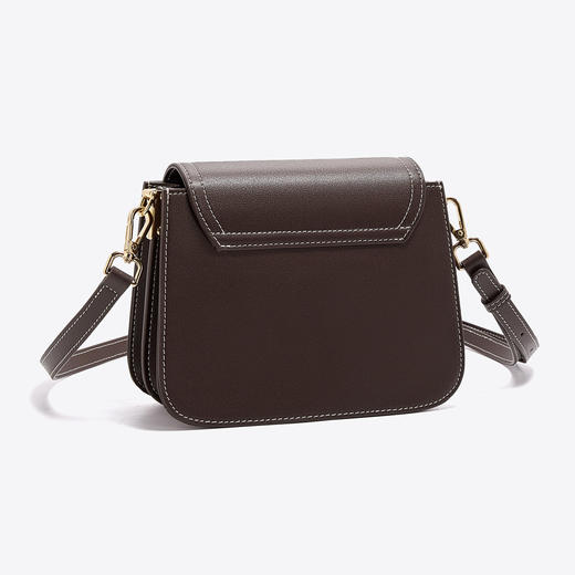 Safiya/索菲娅 牛皮包包2023新款小方包单肩包女式斜挎包女包SF997010Y 商品图4