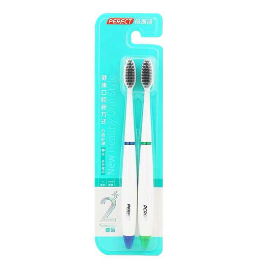 F倍加洁成人软毛牙刷2支装 商品图0