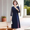 YCE  A054-22588妈妈洋气大码连衣裙 商品缩略图0
