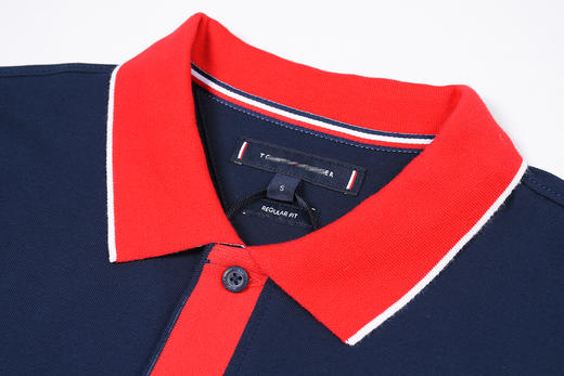 领后字母撞色边 微弹短袖POLO衫 特惠 T-1188 商品图4