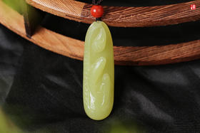 和田玉黄玉金鱼吊坠【连年有鱼】  配精美编织挂绳