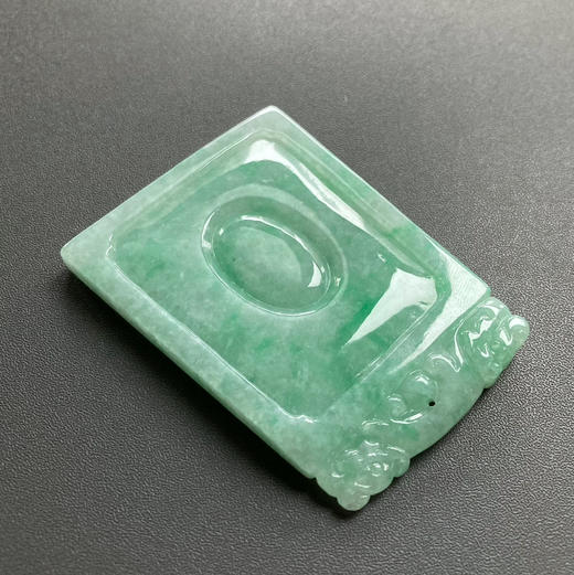 糯种飘阳绿翡翠大龙牌 商品图5