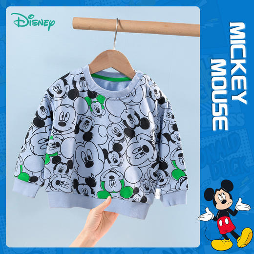 【商场同款】迪士尼童装男童套头卫衣米奇满印卡通潮搭中大童洋气春秋季上衣 商品图6