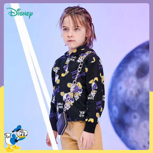 【商场同款】迪士尼童装男童连帽套头卫衣春秋季中大童宝宝运动休闲外套 商品图2