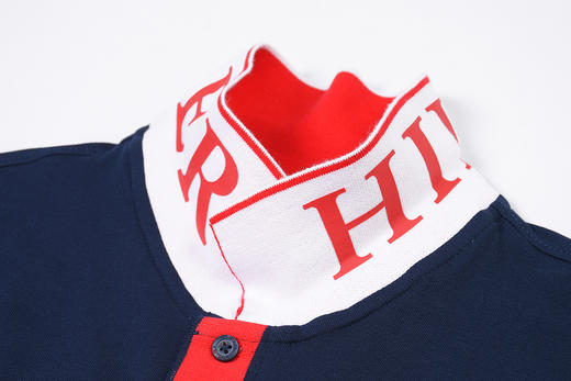 领后字母撞色边 微弹短袖POLO衫 特惠 T-1188 商品图6