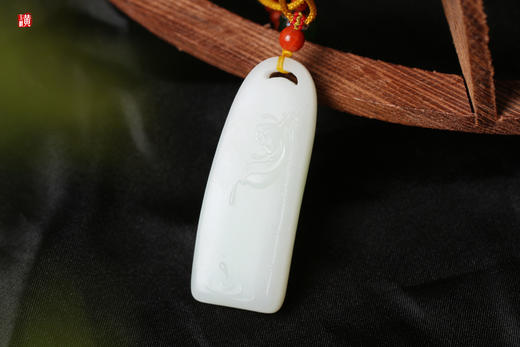 和田羊脂白玉【莲花】吊坠 商品图0