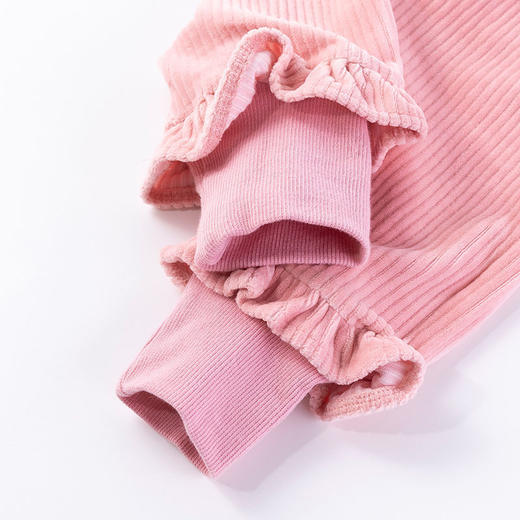 贝贝怡宝宝天鹅绒保暖长裤女童裤子儿童秋装女新款洋气松紧腰加厚213K2232 商品图8