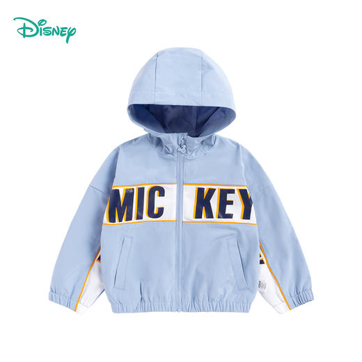 【商场同款】迪士尼童装男童连帽外套防风防水春秋冬季中大童宝宝保暖上衣221DS0395 商品图8