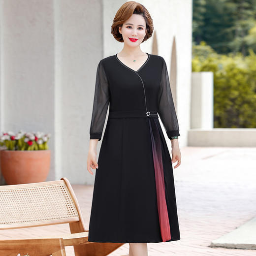 YCE  A054-22588妈妈洋气大码连衣裙 商品图1