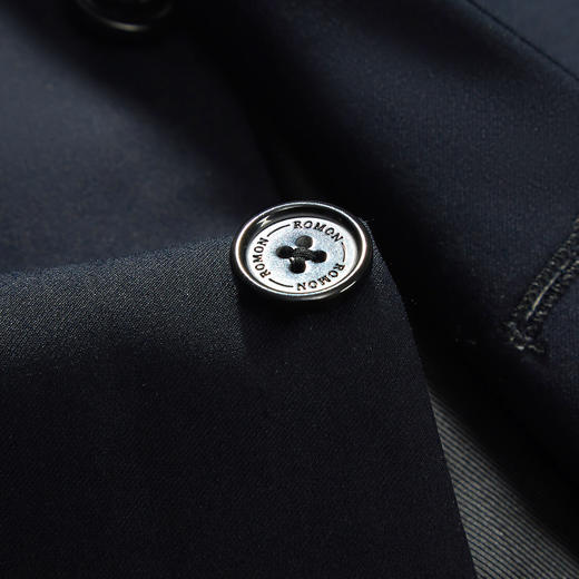 【西装+西裤】罗蒙春秋男士中山装立领西服套装商务休闲爸爸装西装两件套 商品图5