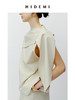 HIDEMI 不对称设计感水洗棉极简廓形两件套套装 上衣/阔腿裤 商品缩略图4