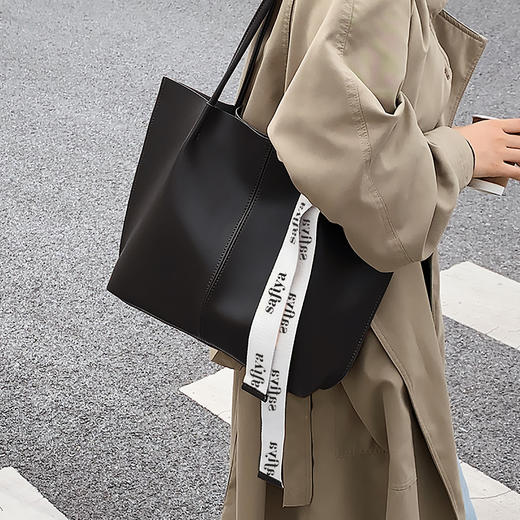 Safiya/索菲娅 二层牛皮2023新款腋下包托特包单肩包包手提包女包SF9151031Y 商品图0