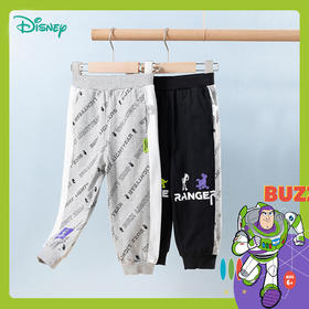 【商场同款】
迪士尼童装男童春秋运动休闲裤字母时尚印花巴斯光年卡通束脚裤