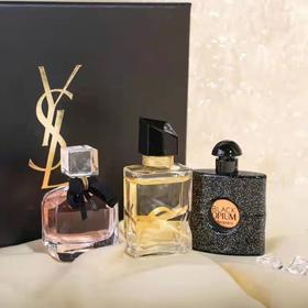 【YSL香水套装】新款自由之水香水 反转巴黎 黑鸦片 Q香礼盒 7.5ml【有书私享】