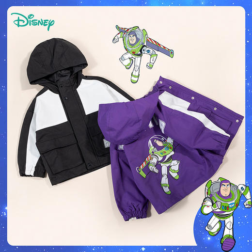 【商场同款】迪士尼童装男童连帽风衣外套中大童巴斯光年洋气工装外套221DS0420
 商品图4