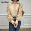 oldcolour春夏新品花边长袖衬衫女O13013119 商品缩略图4