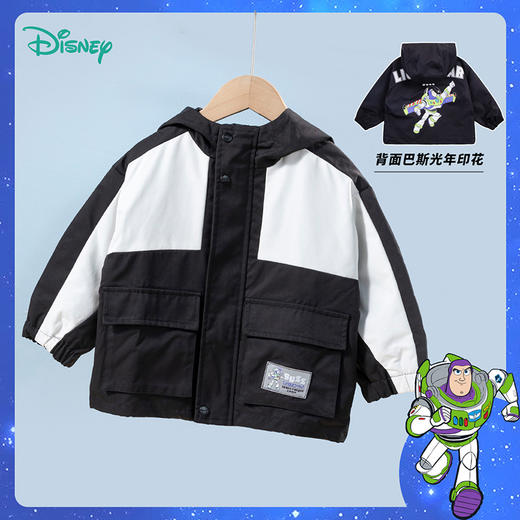 【商场同款】迪士尼童装男童连帽风衣外套中大童巴斯光年洋气工装外套221DS0420
 商品图6