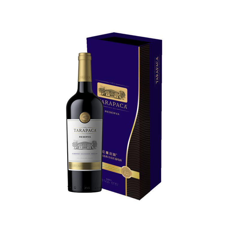 红蔓庄园珍藏赤霞珠美乐红葡萄酒6瓶装750ml（金标）
