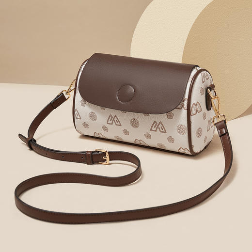 Safiya/索菲娅 包包2022新款印花枕头包百搭单肩包女式斜挎包女包SF9151042Y 商品图1