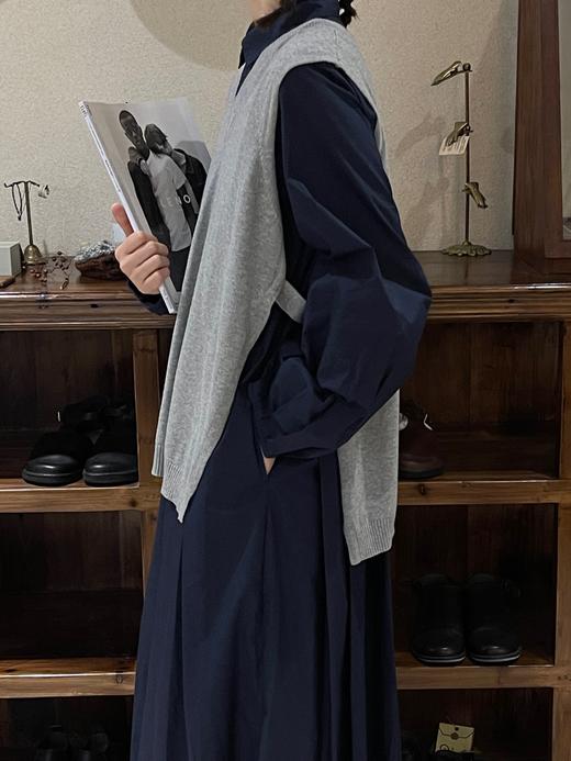 Gauze黑灰2色背心 商品图0