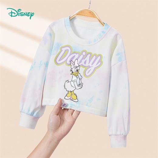 【商场同款】迪士尼童装女童套头卫衣中大童宝宝春秋季黛丝卡通连帽纯棉上衣 商品图2