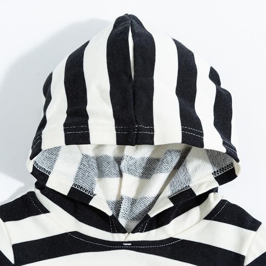 【商场同款】迪士尼童装男童连帽卫衣春秋玩具总动员胡迪经典条纹套头T恤上衣 商品图7