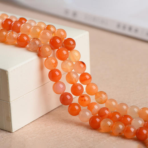 原色玛瑙半成品珠料意卡米诺手串念珠单颗珠子料散珠 商品图5