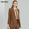 oldcolour2022春季新款时尚气质修身百搭OL通勤西装外套O12048242 商品缩略图4