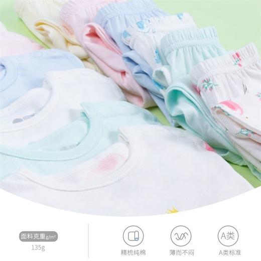 贝贝怡童装婴幼儿家居服春秋四季男女童高腰护肚纯棉睡衣空调服211T2297 商品图6