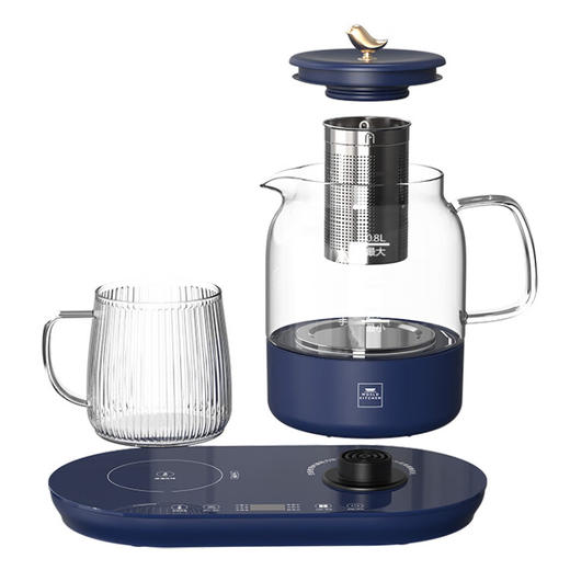 World Kitchen 智能玻璃养生壶电水壶烧水壶煮茶器煮茶壶0.8L 养生壶 WK-GSH0812/KZ 商品图4