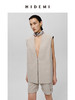HIDEMI 极简V领原色自然亚麻西装系列套装 廓形马夹/西裤中短裤 商品缩略图3