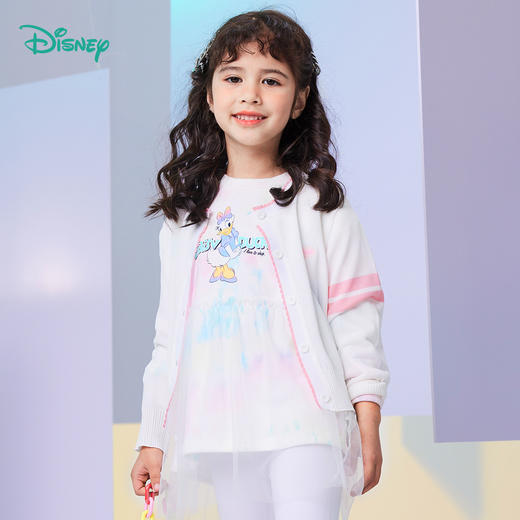 迪士尼童装女童连衣裙网纱拼接黛西可爱宝宝春秋冬季卫衣裙子新品 商品图2