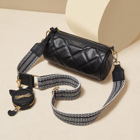 Safiya/索菲娅 牛皮2023新款菱格包单肩包包女式斜挎包女包手机包SF953009Y