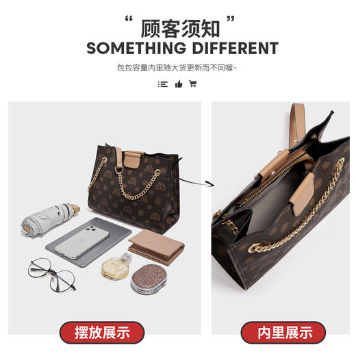 Safiya/索菲娅 2023新款印花腋下包托特包单肩包女式斜挎包女包SF9140050Y 商品图7