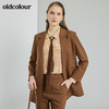 oldcolour2022春季新款时尚气质修身百搭OL通勤西装外套O12048242 商品缩略图2