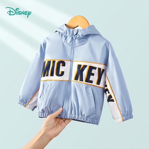 【商场同款】迪士尼童装男童连帽外套防风防水春秋冬季中大童宝宝保暖上衣221DS0395 商品图2