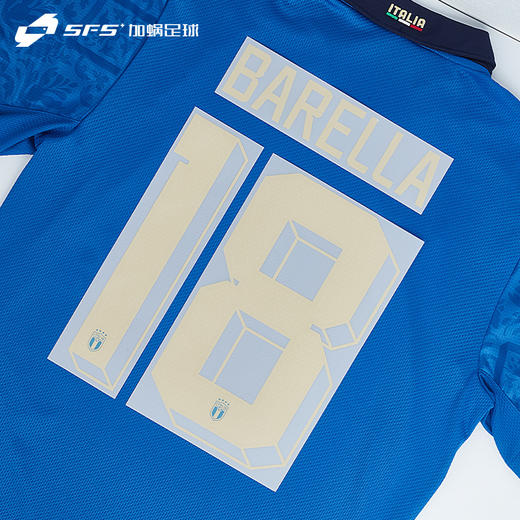 SFS 2022意大利主场球员巴乔 巴雷拉 基耶萨 因西涅印号  非球衣 商品图2