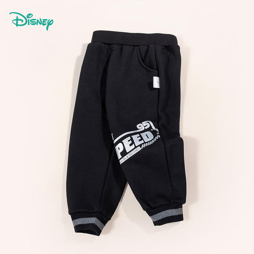 迪士尼童装男童抓绒束脚裤运动休闲长裤春秋季中大童潮搭裤子薄绒 商品图5