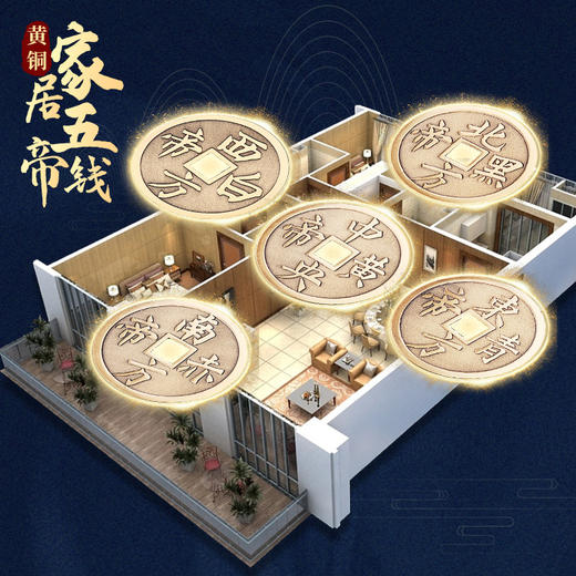 【兴道原创大五帝钱挂饰】 商品图3