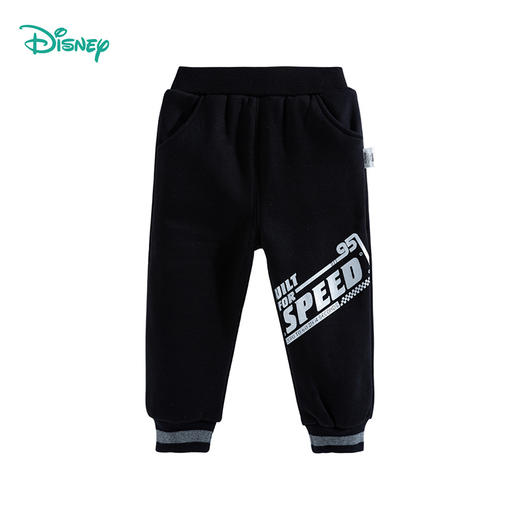 迪士尼童装男童抓绒束脚裤运动休闲长裤春秋季中大童潮搭裤子薄绒 商品图6