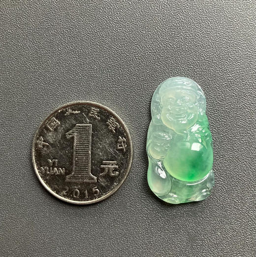 高冰种阳绿翡翠财神爷 商品图4