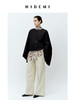 HIDEMI 极简大廓形袖前后两穿衬衫 黑色/白色 商品缩略图4