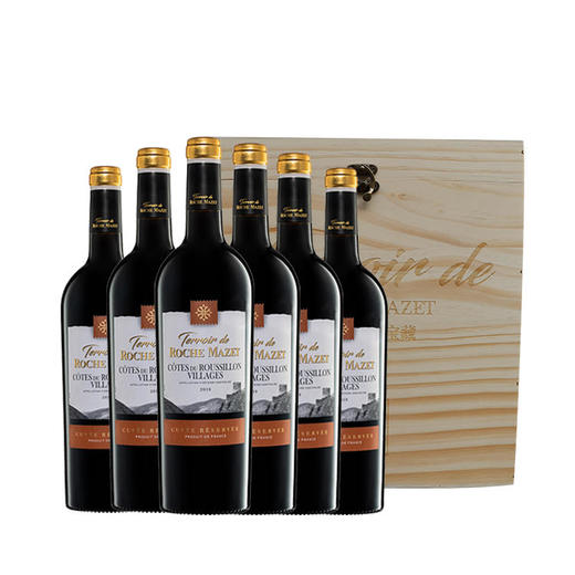 【风土探索之旅】法国原装进口玛茜风土宝藏红葡萄酒松木（鲁西荣丘村庄）750ml*6瓶 商品图0