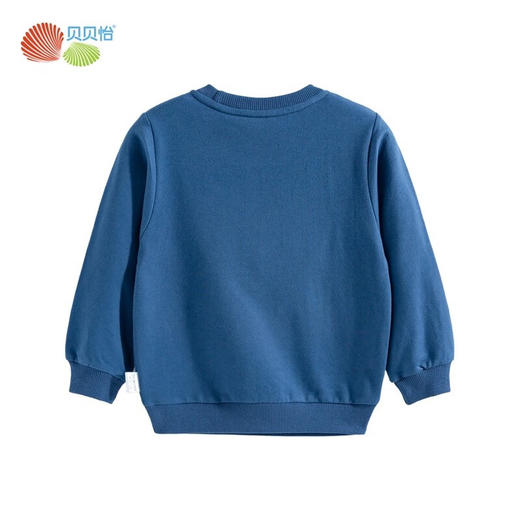 贝贝怡童装男童卫衣春季儿童宽松休闲圆领卡通印花上衣231S3125 商品图3