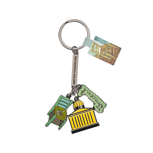 The National Gallery大师系列梵高的椅子三合一金属钥匙扣链挂件创意礼物 商品图4