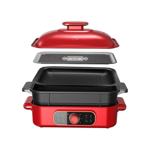 World Kitchen 红色4L 多功能料理锅 WK-HMCP-B/KZ 商品图3