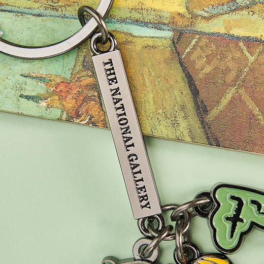 The National Gallery大师系列梵高的椅子三合一金属钥匙扣链挂件创意礼物 商品图2