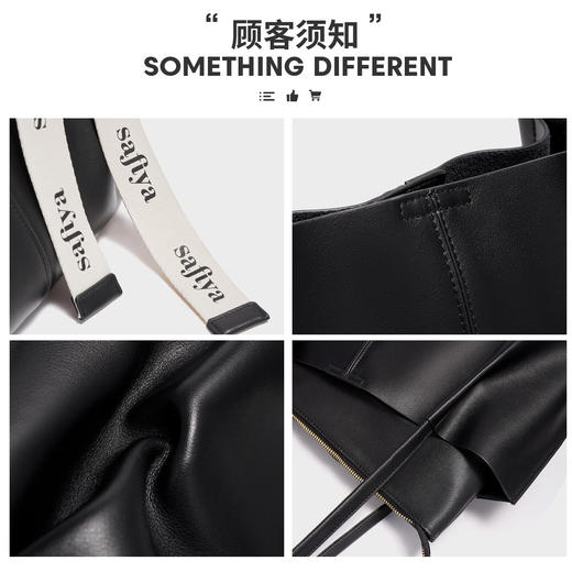 Safiya/索菲娅 二层牛皮2023新款腋下包托特包单肩包包手提包女包SF9151031Y 商品图4
