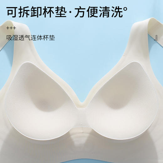 茜茜公主（SISSI）裸感无痕果冻养护文胸罩无钢圈美背内衣女 商品图5